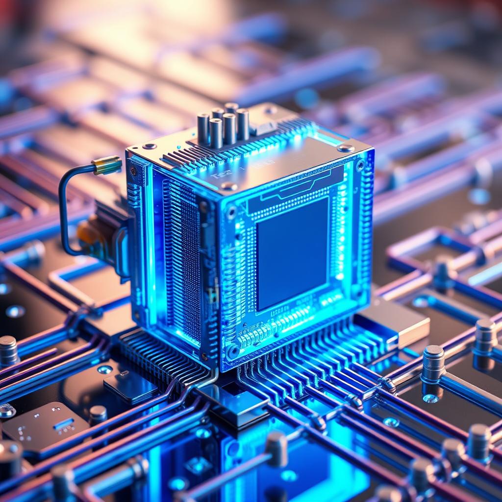Superconducting quantum processor chip with cryogenic dilution refrigerator cool