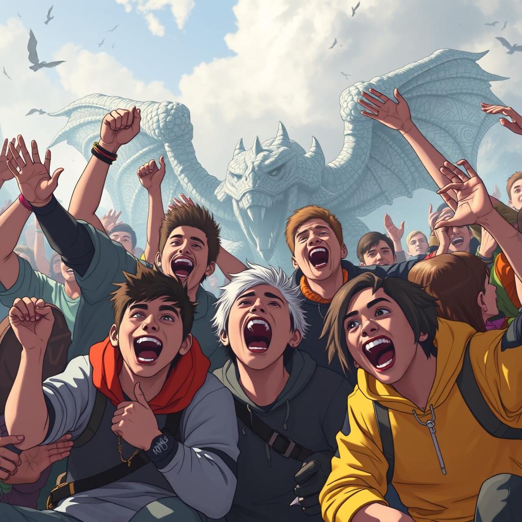 gaming community excitement, diverse gamers reacting to monster hunter announcem